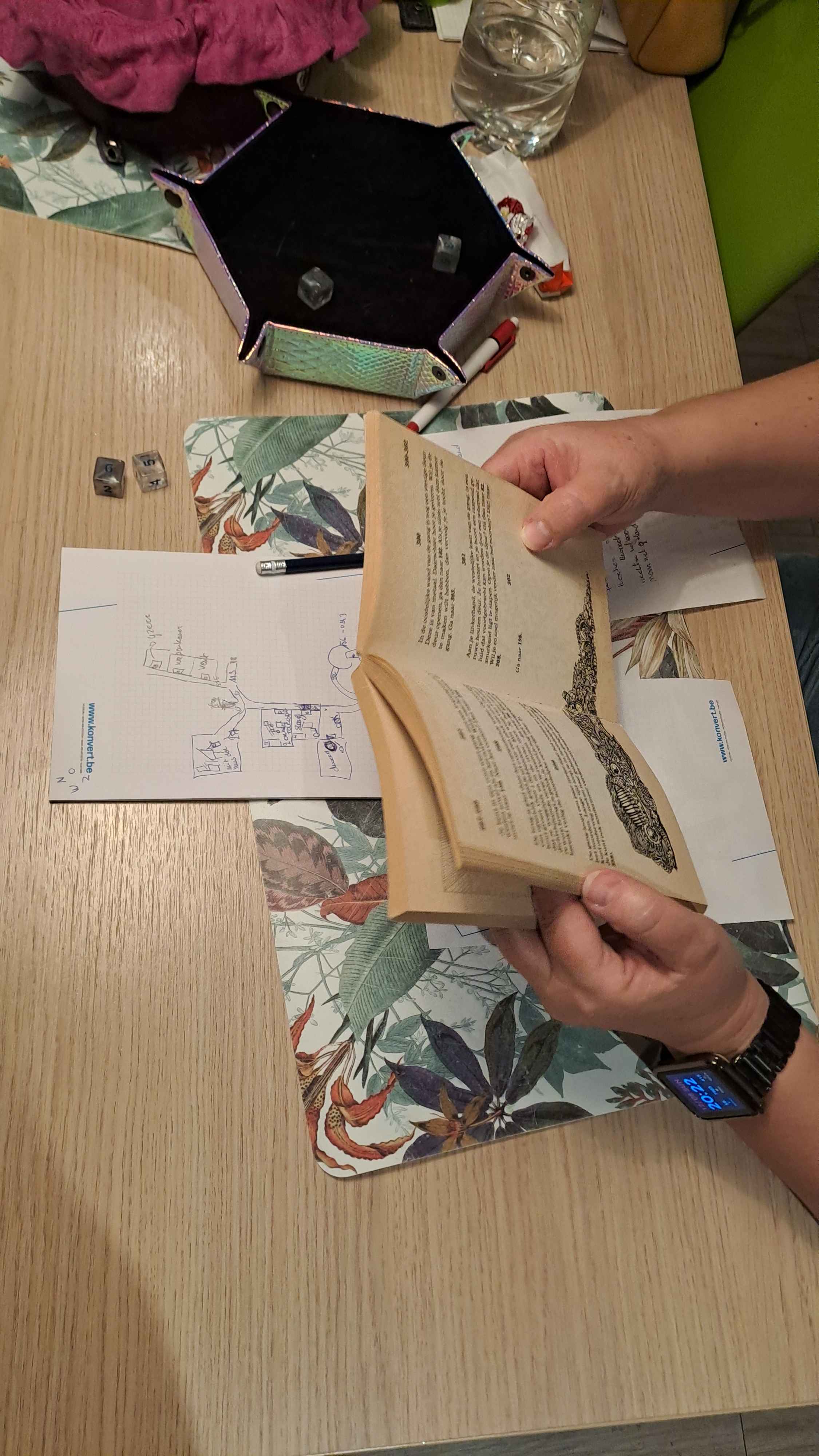 Een foto van een speelsessie die ik heb geobserveerd.